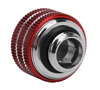 ANGGREK Adaptateur de Refroidissement par Eau pour PC, Raccord de Tube Rigide en Laiton, Diamètre 14 Mm, Idéal pour les Ordinateurs de Jeu et les Passionnés (rouge)