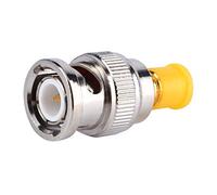 ANGGREK Adaptateur SMA vers BNC, Connecteur RF en Laiton plaqué or pour une Communication Stable, Haute Fréquence jusqu'à 12,4 GHz