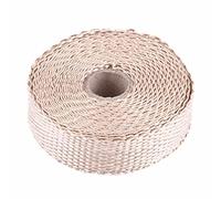 ANGGREK Bande Thermique d'échappement, Ruban Isolant en Fibre de Verre, Résistance aux Hautes Températures, Installation Facile et Longue Durée de Vie pour Voitures avec 4 Attaches de Câble (Ti