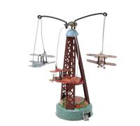 ANGGREK Biplane en étain Vintage Jouet Rotatif Jouet à la Main à la Main pour Une Décoration d'avion à la pour la Salle d'étude à Domicile avec Conception Rotative Interactive