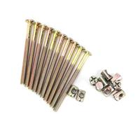 ANGGREK Boulons de Meubles, Plate-forme de Connecteur en Acier en Carbone qualité avec écrous Baril, Boulons Capuchon Tête Hexagonale M6 pour Berceau Chaise Lit, 40-150 Mm, 10pcs, pour Rejoindre le