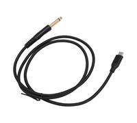 ANGGREK Câble USB C vers TS, Matériau en Nylon, Plug and Play pour Guitares électriques et Appareils Intelligents (1m)