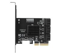 ANGGREK Carte d'extension des Composants électroniques, Adaptateur PCIe à 6 Ports, Transfert de Données à Grande Vitesse et Plug and Play pour Les Utilisateurs de