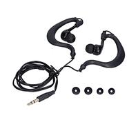 ANGGREK Casque de Natation, Prise 3,5 Mm, Casque étanche avec Fiches D'écouteurs Plaquées Or, pour la Natation, la Course, Le Surf, Le Cyclisme, la Salle de Sport (Black)