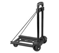 ANGGREK Chariot à Bagages de Camion à Main Pliant Pliant Dolly 55 Lb Capacité Portable Légère avec Tige de Traction Télescopique Réglable pour le Déplacement des Achats de Bureau de