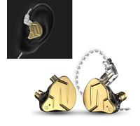 ANGGREK Classic 1BA + 1DD Hybrid Drive, Strong Bass et Haute sensibilité, Conception de Crochet d'oreille Confortable, Combinaison en Métal et en Résine, écouteurs Câblés avec Bouchon de 3,5 Mm,