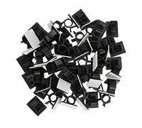 ANGGREK Clips de Câble 50 Pièces, Clips de Gestion de Fil en Nylon Réglables pour Organiser Les Câbles, Pince Adhésive Durable pour la Maison et Le Bureau