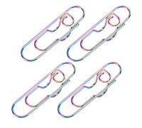 ANGGREK Clips de Stylo Portables, 20 Pièces, Porte-stylo en Acier Inoxydable Type Trombone pour Carnet et Journal, Organiseur de Clip sécurisé pour Crayon pour Fournitures de Bureau et