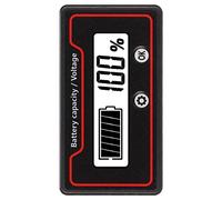 ANGGREK Compteur de Batterie, écran LCD avec Affichage personnalisé et Polyvalent, pour Batteries de Véhicules électriques, équipement D'urgence Extérieur, équipement Médical 9-120 V (lumière