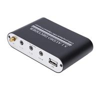 ANGGREK Convertisseur Numérique Analogique Bluetooth 5.0, Adaptateur Son sans Fil avec Entrée USB Optique Coaxiale ARC pour Cinéma Maison Musique Film (Prise UE)