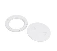 ANGGREK Couvercle de Trappe d'accès Rond, Plaque de Couvercle de Pont étanche en ABS, Idéal pour l'entretien et l'accès au Stockage des Navires de Yacht Marin (4 Pouces)