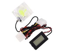 ANGGREK Débitmètre à 3 Voies pour Ordinateur PC, Thermomètre Numérique, Kit de Système de Refroidissement par Eau pour PC de Jeu et Refroidissement Liquide