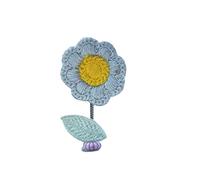 ANGGREK Décoration de Voiture en Forme de Fleur Secouant la Tête, Décoration de Tableau de Bord au Crochet Fait à la Main avec Ressort pour Femmes, Adolescentes, Filles, 8 Couleurs (5)