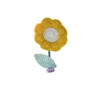 ANGGREK Décoration de Voiture en Forme de Fleur Secouant la Tête, Décoration de Tableau de Bord au Crochet Fait à la Main avec Ressort pour Femmes, Adolescentes, Filles, 8 Couleurs (3)