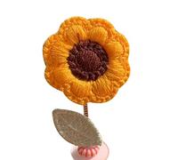 ANGGREK Décoration de Voiture en Forme de Fleur Secouant la Tête, Décoration de Tableau de Bord au Crochet Fait à la Main avec Ressort pour Femmes, Adolescentes, Filles, 8 Couleurs (8)