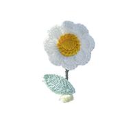 ANGGREK Décoration de Voiture en Forme de Fleur Secouant la Tête, Décoration de Tableau de Bord au Crochet Fait à la Main avec Ressort pour Femmes, Adolescentes, Filles, 8 Couleurs (1)