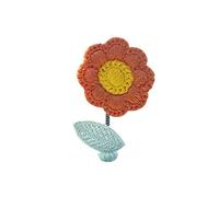 ANGGREK Décoration de Voiture en Forme de Fleur Secouant la Tête, Décoration de Tableau de Bord au Crochet Fait à la Main avec Ressort pour Femmes, Adolescentes, Filles, 8 Couleurs (4)