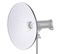 ANGGREK Diffuseur Beauty Dish de 22 Pouces avec Construction en Alliage d'aluminium pour Une Superbe Photographie de Portrait avec Lumières Stroboscopiques à Monture