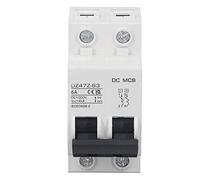 ANGGREK Disjoncteur CC 1000V PV Solaire Disjoncteur DZ47Z-63 Rail Din Montage avec Extinction D'Arc Magnétique pour Photovoltaïque Solaire Moto Électrique (6A)