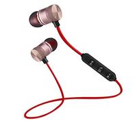 ANGGREK Écouteurs Elets sans Fil Écouteurs de Cols Magnétiques avec des écoutes Souples 3 Heures Temps de Jeu pour la Tablette iOS (Doré)