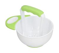 ANGGREK Ensemble de Bols Presse-Purée pour Aliments pour Bébés, Bol Antidérapant avec Longue Poignée et Tige de Broyage pour une Purée de Fruits et Légumes Facile pour les Nourrissons