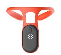 ANGGREK Entraîneur Postural Intelligent pour Enfants 4-16 avec Écran LCD Correcteur de Posture Dorsale Prévention de la Cyphose Surveillance Précise Enregistrement en Temps Réel Matériau (ORANGE)
