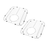 ANGGREK Grille de Cuisine en Acier Inoxydable, Protecteur D'évier 13,12 X 11,81 Pouces avec Design Creux pour un Séchage accéléré, égouttoir pour éviers de Cuisine Diamètre 4,6 Pouces