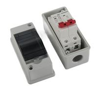 ANGGREK Interrupteur de Déconnexion Solaire PV Circuit Photovoltaïque Circuit Miniature Circuit 500V DC pour le Système de Panneau Solaire avec Surcharge de la Protection du Tonnerre (20A)