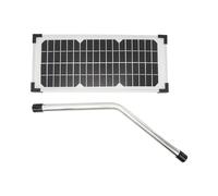 ANGGREK Kit de Panneau Solaire 10 W, Panneau de Charge de Batterie Solaire en Métal pour Mighty Mule Gate FM123, Installation Facile, Conception Durable pour les Modèles de Portail