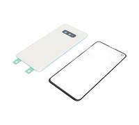 ANGGREK Kit d'écran Extérieur en Verre Avant pour S10e, Remplacement du Couvercle en Verre avec Ruban Adhésif pré-installé, Outils de Réparation Faciles à Faire Soi-même (WHITE)