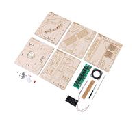 ANGGREK Kit DIY de Piano en Bois avec Son, Jouet éducatif de Construction | Jouet D’assemblage à Piles, Artisanat en Bois de Tilleul découpé avec Précision, Mécanisme à Levier de Note Musicale,