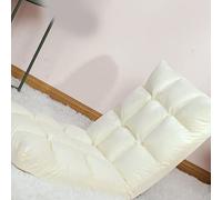 ANGGREK Lit Réglable de Jeu de Jeux Jeu Chaise Parine Pliable Pouf 14 Coussins (Lait Blanc)