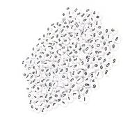 ANGGREK Lot de 500 Perles Rondes en Acrylique avec Chiffres de 4 X 7 Mm, en Vrac, Accessoires de Bijoux, Fournitures de Perles, Bricolage, avec Trou Central, pour Bracelets, Colliers,