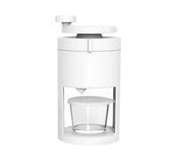 ANGGREK Machine à Rasoir à Glace Manuelle, Machine à Glace Rasée en ABS et Acier Inoxydable, Broyeur à à Manivelle avec Tasse de 200 Ml, à Cône de Neige Portable pour les Desserts des Fêtes de
