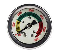 ANGGREK Manomètre à Manomètre 0-40MPA pour Moto Automatique avec Boîtier Métallique Résistant à la Corrosion Outil d'installation Facile