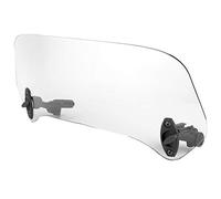 ANGGREK Motorcycle Écran de Pare-Brise Universal Air de Pare-Brise avec des Bras d'extension et des Charnières Doubles pour Presque Les Vélos Transparents ou Fumés (Grand modèle Transparent)