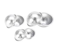 ANGGREK Moule de Bath Bomb, Moule à Gâteau en Alliage D'Aluminium DIY avec Film Protecteur Brillant Facile à Laver et à Démouler pour la Fabrication de Bath Bombs Pétillants et de (Type 1)