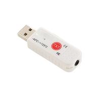 ANGGREK PC USB Moniteur de Température Double Intérieur Extérieur Thermomètre Affichage Hyperbole Capteur Enregistreur de Données Alarme avec Sonde pour