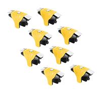 ANGGREK Phone Game Triggers, 8 Pcs Boutons de Jeu Mobile avec Design Métal F1 et Base en Caoutchouc Doux pour un Contrôle Amélioré sur Smartphone (YELLOW)