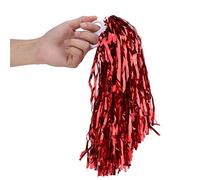 ANGGREK Pompons de Pom-Pom Girl, Matériau Pet élastique, 7 Couleurs pour Cheer Squad, Parfaits pour Les événements Sportifs et Les Fêtes (Rouge)