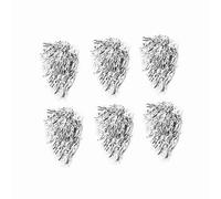 ANGGREK Pompons de Pom-Pom Girl, Matériau Pet élastique, 7 Couleurs pour Cheer Squad, Parfaits pour Les événements Sportifs et Les Fêtes (Silver)