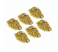 ANGGREK Pompons de Pom-Pom Girl, Matériau Pet élastique, 7 Couleurs pour Cheer Squad, Parfaits pour Les événements Sportifs et Les Fêtes (Gold)