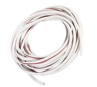 ANGGREK Protection de Bord de Porte de Voiture, Bande de Moulure en Caoutchouc Souple de 5 Mètres avec Ruban Adhésif Double Face pour Protection de Peinture de Pare-chocs et de Grille (WHITE)