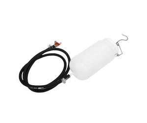 ANGGREK Réservoir de Carburant Auxiliaire de Moto 1 L, Kit d'outils de Réparation de Réservoir de Gaz Universel ABS avec Valve de Coupure de Tuyau pour Motos Tout-terrain et Motos de Tourisme