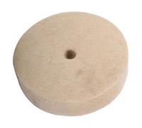 ANGGREK Roue à Polir en Laine 4" Disque à Polir en Feutre Beige pour Métal et Non-métallique avec Pâte à Polir Cire et Abrasif