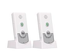 ANGGREK sans Fil, Sonnette de Porte Bidirectionnelle Portée 1000 M pour Maison, Bureau, Entrée, Communication Vocale à Distance (White)
