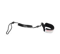 ANGGREK Stand Up Paddleboard Leash Leash Surfboard Lash Corde à Cheville enroulé 5 Pieds Bobine de Cheville de Cordon PU Réglable avec Manchette de Néoprène Confortable pour Plancher de Surf (Black)