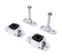 ANGGREK Support de Porte Vertical pour Camping-car, Matériau en Aluminium, Jeu de 2 Douilles à Piston d'une Hauteur de 3,38 Pouces, Idéal pour les Camping-cars, les Remorques et les Abris à Outils