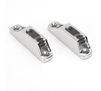 ANGGREK Taquet de Corde de Bateau, Taquet de Corde de Kayak en Acier Inoxydable 316 18 X 81,6 Mm pour de 3 à 7 Mm, Pince Rapide à Double Rainure, Support de Ligne Résistant aux