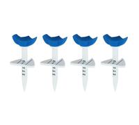 ANGGREK Tees de en Plastique, 5 Hauteurs Réglables avec Guide D’alignement | Construction en Plastique Durable, Guide D’alignement à 360 Degrés pour une Visée Précise, Coupelle Ovale en Silicone